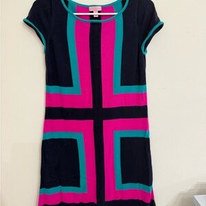 Lilly Pulitzer Pink and Teal Mini Dress